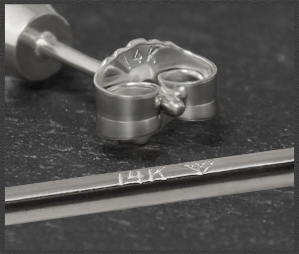 Ohrstecker 585 Gold Citrin hell gelb 4,5,6mm